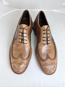 Carmina Shoemaker Longwing Derby  Size UK 9 Oscar 532 Natural Chromexcel1 - Imagen 1 de 5