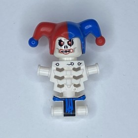 LEGO Ninjago Krazi Jester Skeleton Minifigure 2260 Head Torso Only