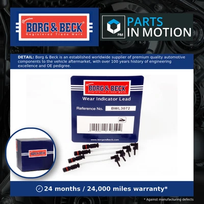 Brake Pad Wear Indicator Sensor fits CHRYSLER Warning Contact Wire B&B Quality - Image 1 of 4