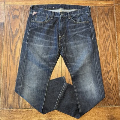 Мужские джинсы Ralph Lauren Denim & Supply 34x34 Slim Dark Wash с синим флагом США - Изображение 1 из 4