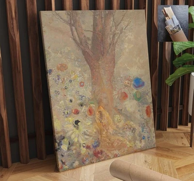 Francia Asia Simbolismo Religión Buda Odilon Redon ARTE DE PARED EN LIENZO 22x30 pulgadas Foto 1 de 3