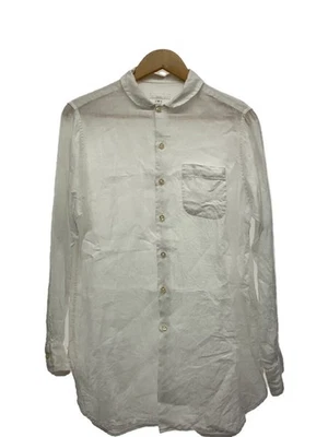 Engineered Garments Long Sleeve Shirt Linen White Size 1 Plain #EK AEA - Image 1 of 4