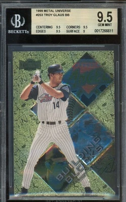 1999 Skybox Metal Universe TROY GLAUS #253 Anaheim Angels BGS 9.5 - Image 1 of 2
