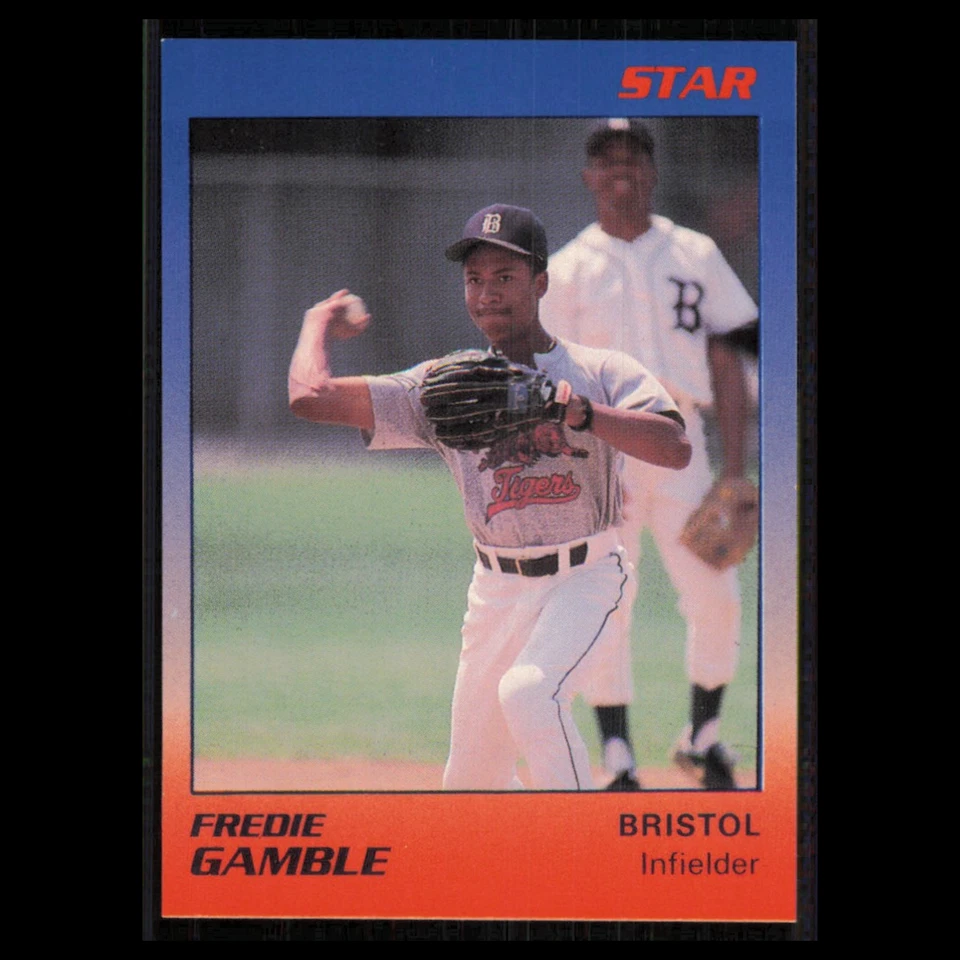Fredie Gamble #8 1989 Star Minor League Bristol Tigers Baseball Card MLB NM - Image 1 of 3