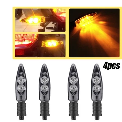 2X Motorcycle Signal Turn Blinker Indicator Light Amber For BMW K1300R K1300S - Image 1 of 4