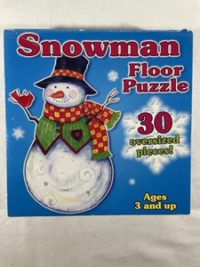 SNOWMAN FLOOR PUZZLE 30 oversized pieces CB Publishing COMPLETE Ages 3+ - Picture 1 of 7
