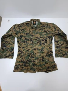 USMC Marine Corps Digital Camo Long Sleeve Woodland Uniform SMALL Regular - Picture 1 of 21