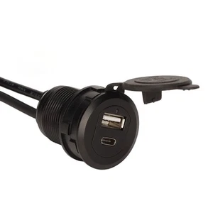 Dashboard Mount Extension Cable Usb 2.0 Type C 2.0 Port Male To Female AM - Picture 1 of 22