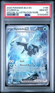 Pokémon Blk En-Black Bolt #165 Kyurem Ex 2025 ilustración especial raro PSA 10 - Imagen 1 de 2