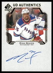 2021-22 SP Authentic UD Authentics Ryan Reaves #UDA-RE Auto - Picture 1 of 2