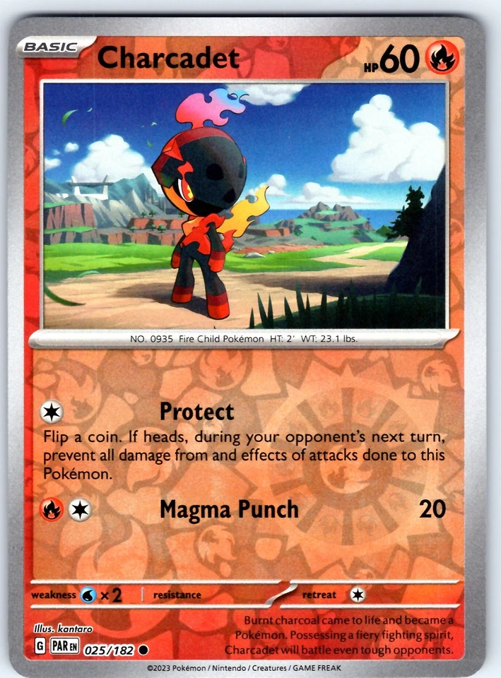 Charcadet - Common SV04: Paradox Rift Reverse Holo 025/182 NM - Image 1 of 1