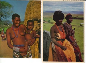 SOUTH AFRICA , TRANSKEI LADY & ZULU MOTHER, ARTHUR ENGLISH POSTCARDS - UNPOSTED - Picture 1 of 1