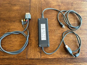 Microsoft Xbox 360 Console di Gioco 203W Adattatore AC Alimentatore e Composito AV A5 - Foto 1 di 10