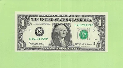 1995 ..UNCIRC $1  E 4517 1159 P  .... 1995 $1  E-P      NICE NOTE        FRN - Image 1 of 2