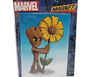 Calamita frigorifero Marvel Guardiani dell'Universo Groot Daisy Ata-Boy 3,5" x 2,5" - Foto 1 di 3