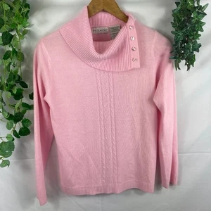 White Stag Asymmetrical Collar Sweater - Picture 1 of 3