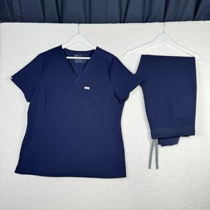 Figs Peeling Set Damen Technical Collection Krankenschwester Navy Blau - XL Oberteil L Unterteil - Bild 1 von 17