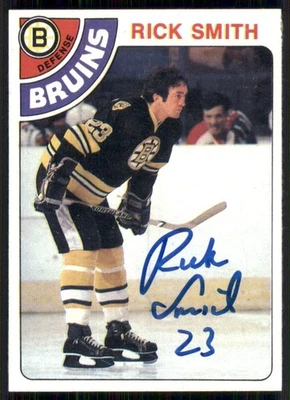 1978-79 Topps #164 Rick Smith - On Card Auto - Image 1 of 2