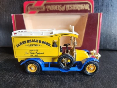 MATCHBOX MODELS OF YESTERYEAR  Y-25 1910 RENAULT AG TRUCK YELLOW & BLUE 1984 NIB - Image 1 of 4