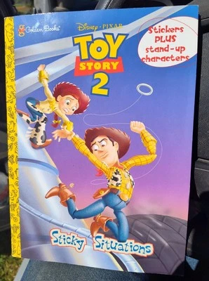 Libro adhesivo color Golden Books Disney Pixar Toy Story 2 Sticky Situations 1999 Foto 1 de 4
