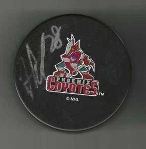 Jimmy Waite Signed Phoenix Coyotes Puck Arizona Utah Mammoth - Picture 1 of 1