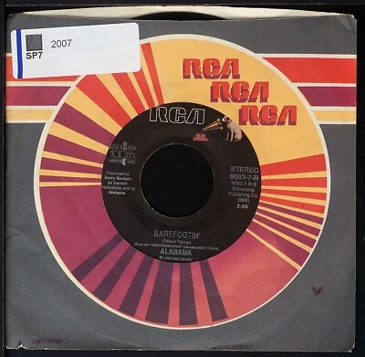 Alabama - Barefootin' - 7" single 45rpm record - Image 1 of 3