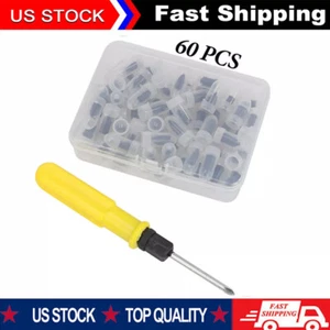 Car Tubeless Vacuum Tyre Puncture Repair Kit Screw Nails Tire Patch Plug Fix New - Picture 1 of 15