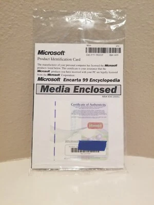 SEALED Microsoft Encarta Encyclopedia 1999 '99 For windows 95, 98 or later - Image 1 of 3