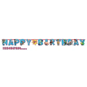 Disney Character Jumbo Add-An-Age Letter Banner - Picture 1 of 4