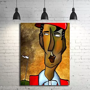 Giclee astratto arredamento casa moderno pop GOLF ritratto tela arte da parete fidosstudio - Foto 1 di 2