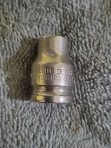 John Deere 9MM 3/8" Drive Vintage Made in USA Socket 6 Point TY3139 - Picture 1 of 6
