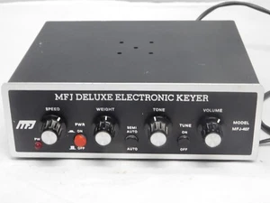 MFJ Deluxe Electronic Keyer. MFJ-407 Model not tested for parts only - Zdjęcie 1 z 2