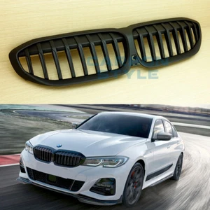 2019+ For BMW 3-Series G20 W/Camera Hole Front Grille Matte Black M340i 320i - Imagen 1 de 6