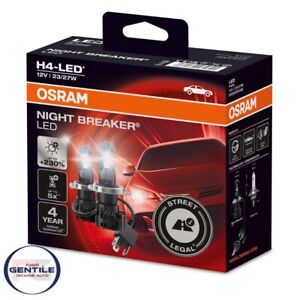 OSRAM NIGHT BREAKER LAMPADE H4 LED OMOLOGATE HYUNDAI I20 2014   2018 6000K