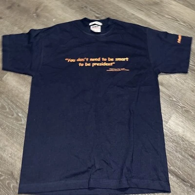 Camiseta De Colección 2004 George Bush Para Presidente Campaña Promocional Med Rara Foto 1 de 4