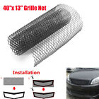 40x13" Black Rhombus Aluminum Grille Net For Car Intercooler Radiator Protector