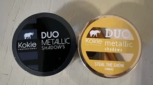 Duo Metallic Shadows by Kokie Professional~ Lot Of 2 ~ Blue & Gold~ New - Picture 1 of 7