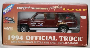 NHRA THE SNAKE DON PRUDHOMME FINAL STRIKE TOUR 1994 OFFICIAL GMC SUBURBAN BANK - Picture 1 of 7
