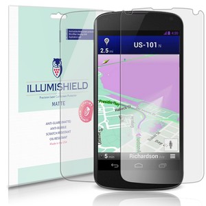 ILLUMISHIELD Matte Front + Back Protector Compatible with LG Nexus 4 (Google Nex