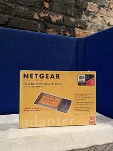 Carte PC sans fil double bande NETGEAR 32 bits CardBus WAG511 NEUVE SCELLÉE - Photo 1/2