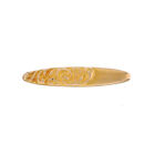 Yellow Gold Edwardian Scroll Lingerie Bar Pin - 10k Antique Petite Brooch