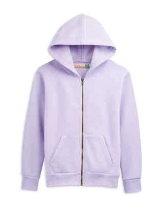 Vintage Havana Summer Full Zip Hoodie Girls M 10/12 Light Lilac Kangaroo Pocket - Picture 1 of 17