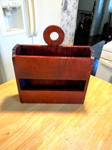 20TH CENTURY TIGER MAPLE DOUBLE WALL POCKET IN 19TH CENTURY STYLE MADE BY DAVID - Picture 1 of 6