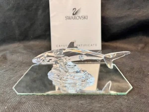 Swarovski Kristall Hai 269236 mit Spiegelfuß Originalverpackt MIB mit COA - Bild 1 von 5