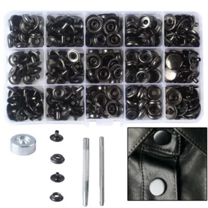 ⭐ For Leather Craft 70 Sets 15mm 5/8" Heavy Duty Snap Fasteners Kit Metal Button - Picture 1 of 6