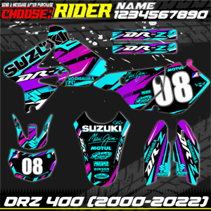 suzuki drz400sm drz400s drz 400 kit graphics decals stickers 2000-2022 supermoto