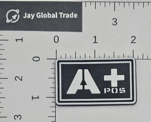 Parche de identificación de gancho y bucle tipo sangre A POS A positivo A + PVC - Imagen 1 de 2