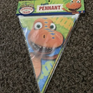 Dinosaur Train Birthday Banner Pennant - Dinosaur Train Party Supplies - Picture 1 of 6
