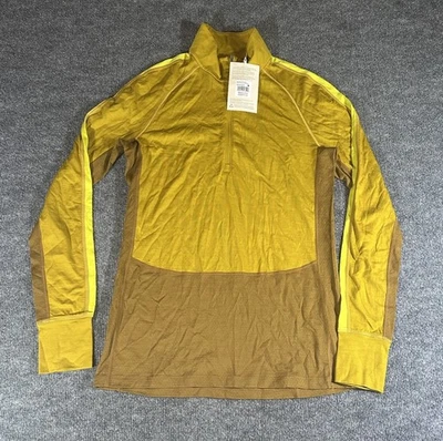 Icebreaker Men’s Medium Golden Zone Knit 1/2 Zip Wool L/S Pullover  - Image 1 of 4