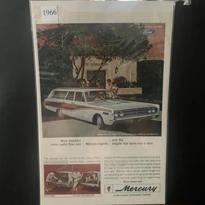 Vintage 1966 Mercury Colony Park Wagon More Beautiful Ad Advertisement - Picture 1 of 2